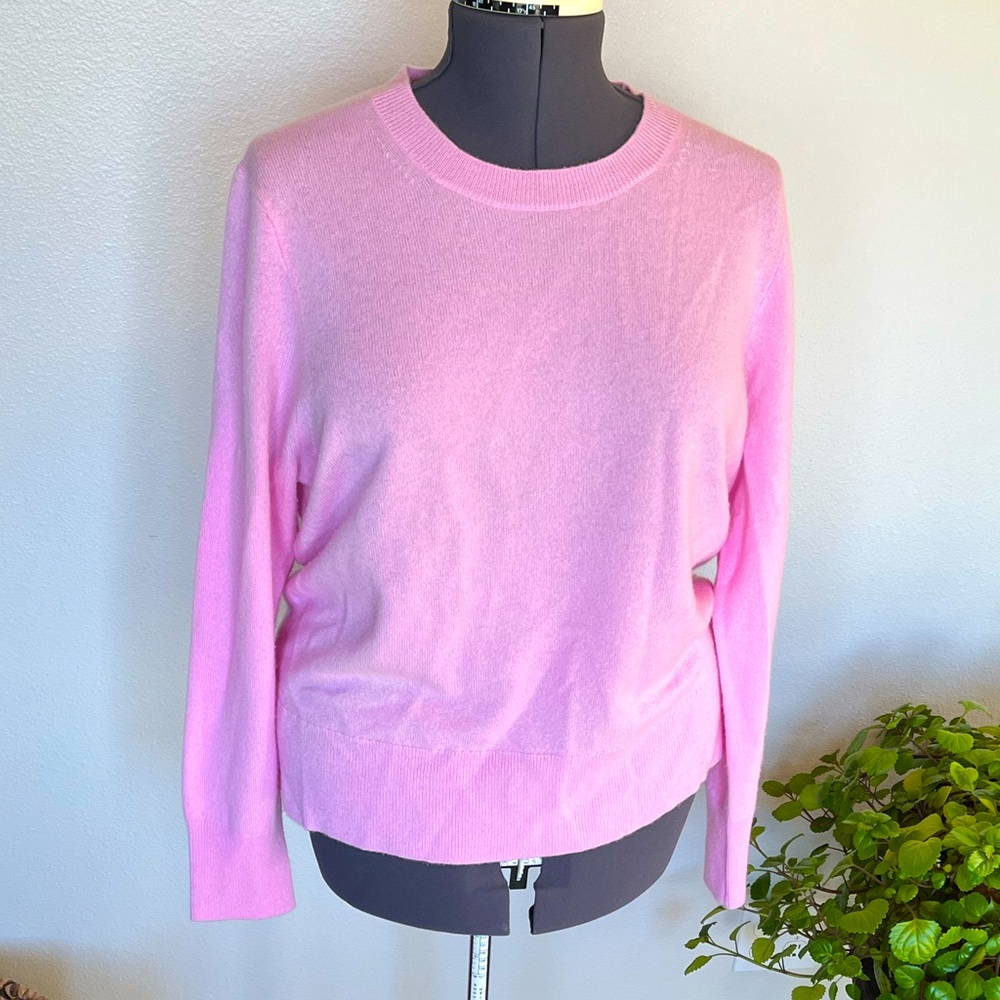 J Crew Classic Fit Crew Neck Cashmere Sweater XL